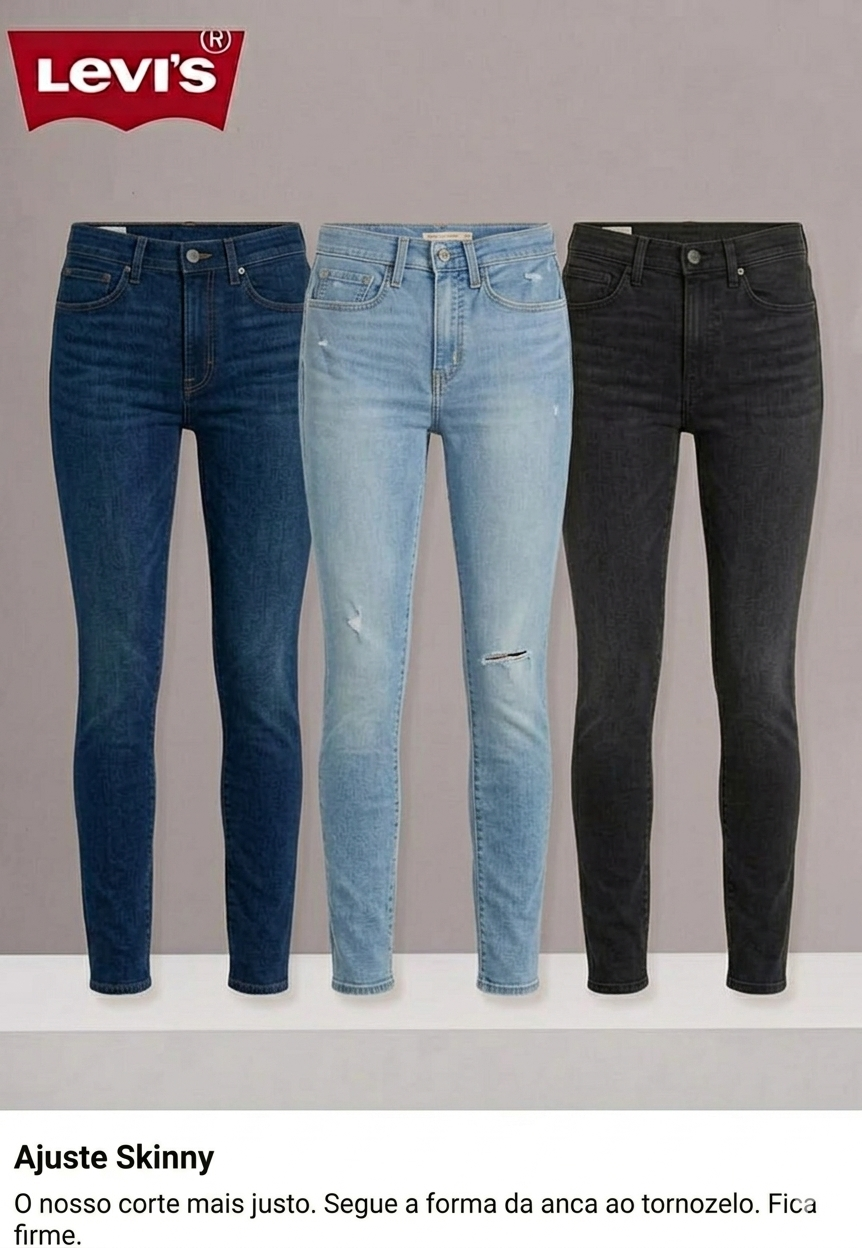 Pack 3 Vaqueros Levi's® Mujer — Original